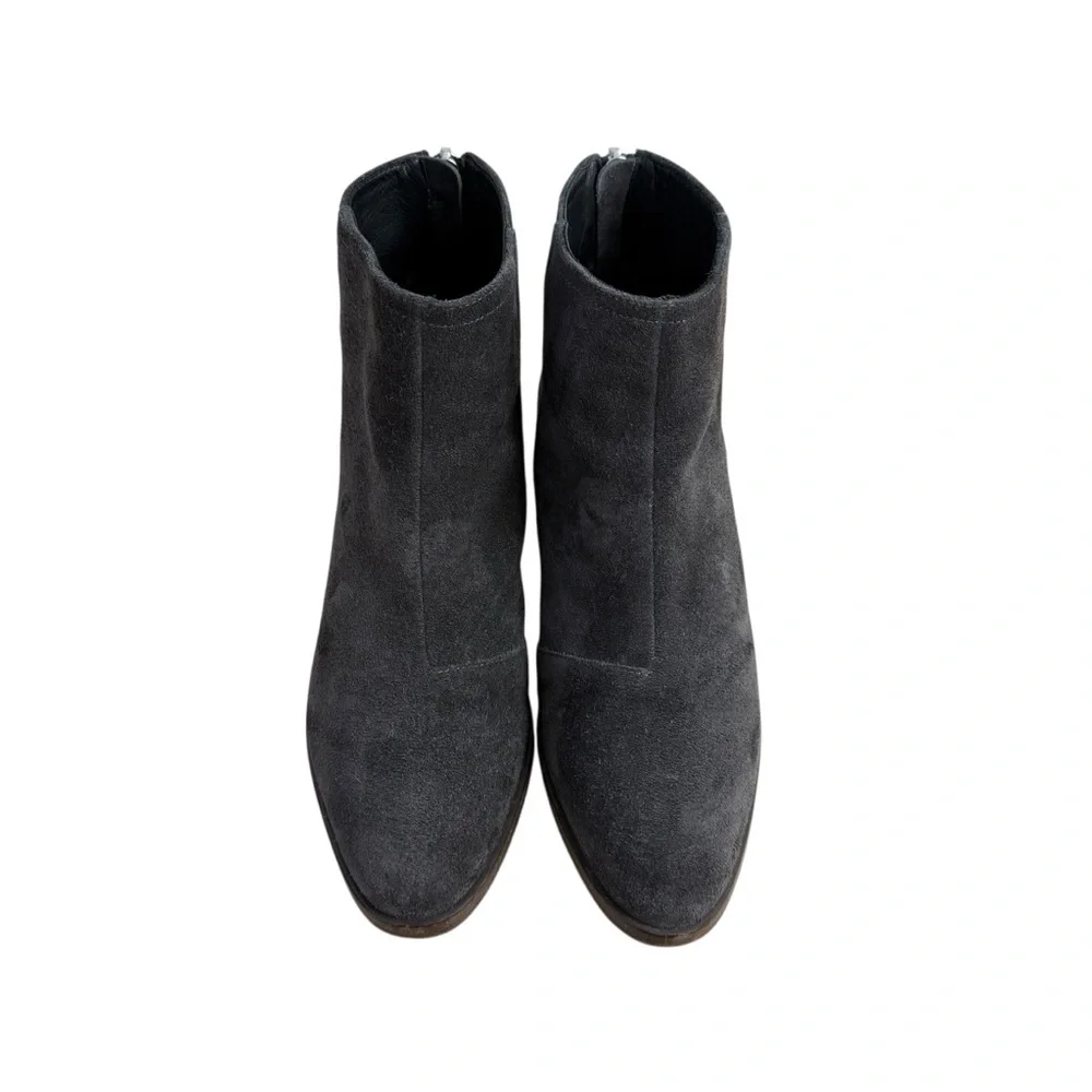 Rag & Bone Wesley Grey Suede Ankle Boots Booties Sz 36.5 6.5US